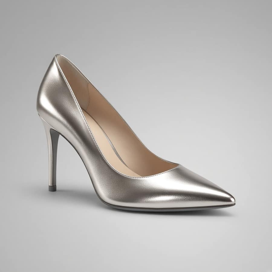 Iris Metallic Heel